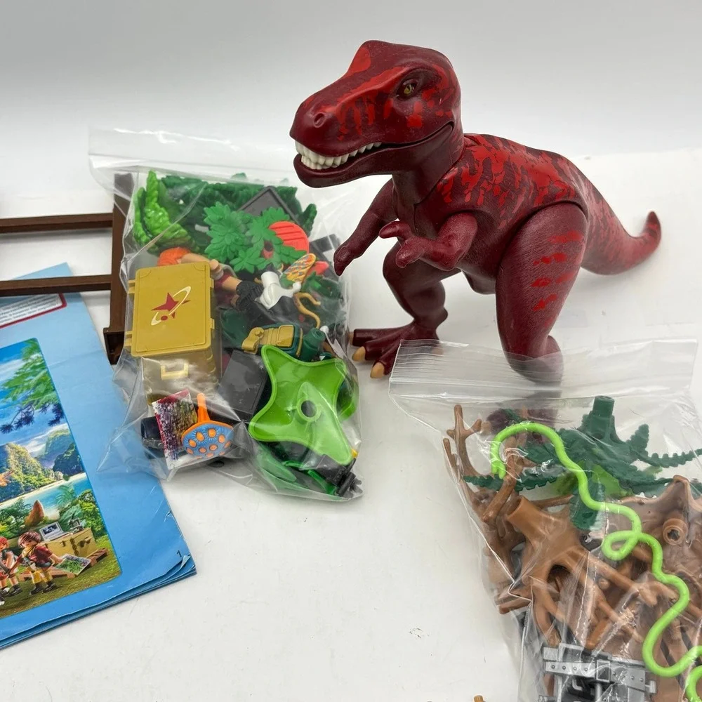 Playmobil 9429 Dino Rise Hidden Temple w/T-Rex Figures & Accessories INCOMPLETE